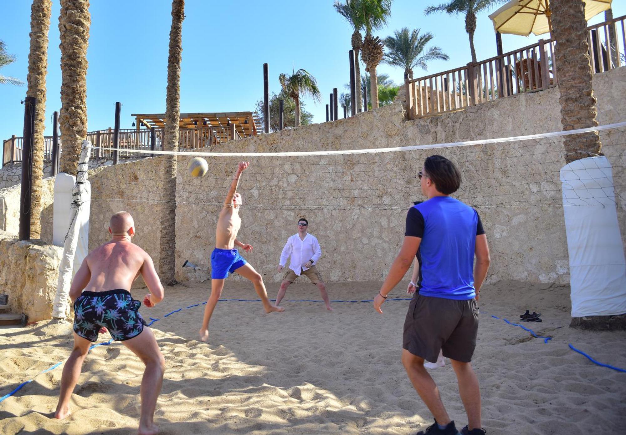 The Grand Hotel Sharm El Sheikh Exteriör bild Beach volleyball at the 2018 Mediterranean Games